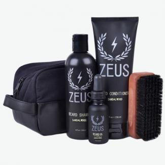 Zeus Deluxe Beard Care Dopp Kit Sandalwood